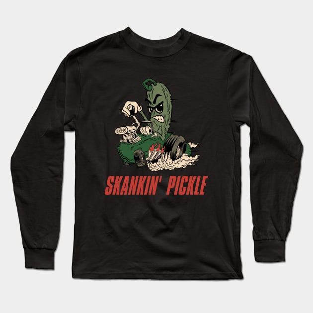 skankin pickle Long Sleeve T-Shirt by VizRad